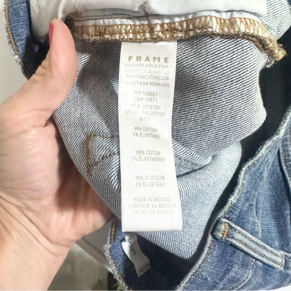 FRAME Le Cut Off Denim Shorts Size 34 - NWT - Picture 6 of 7